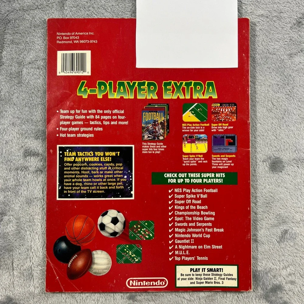 Nintendo Strategy Guide 4-Player Extra Vintage Vol 19‎ NES Power Magazine Gaming